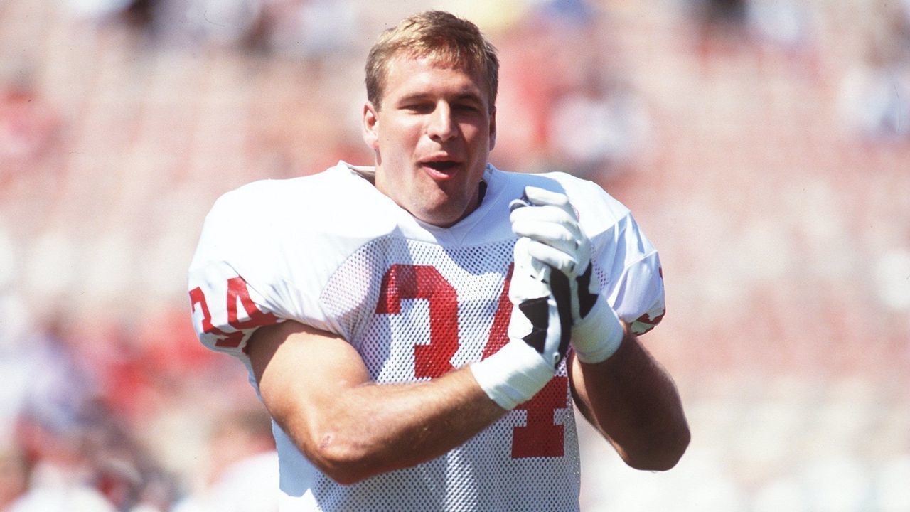 18 Sep 1993: NEBRASKA LINEBACKER TREV ALBERTS IS A HAPPY MAN FOLLOWING THE CORNHUSKERS14-13 VICTORY OVER THE UCLA BRUINS.