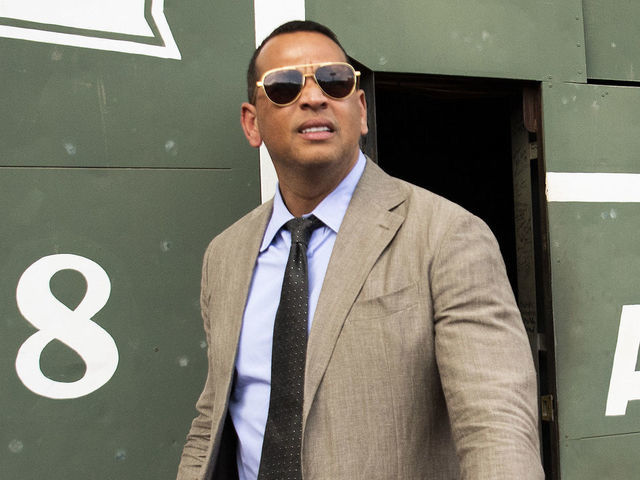 Alex Rodriguez wears Red Sox jersey 