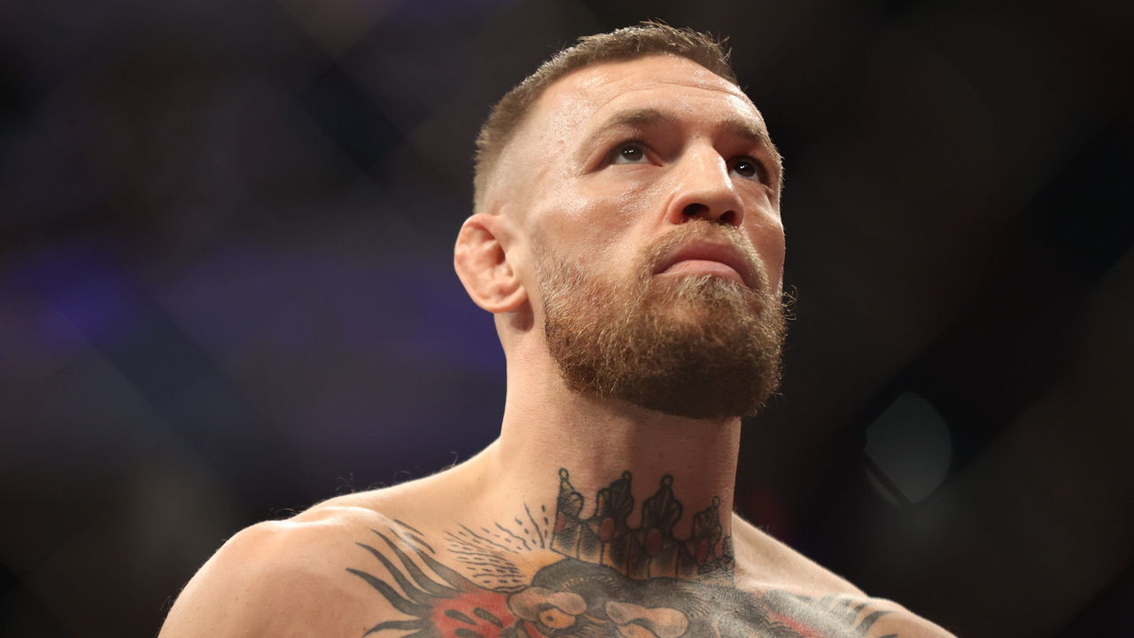 Nevada , United States - 10 July 2021; Conor McGregor before his lightweigh fight with Dustin Poirier during the UFC 264 event at T-Mobile Arena in Las Vegas, Nevada, USA.