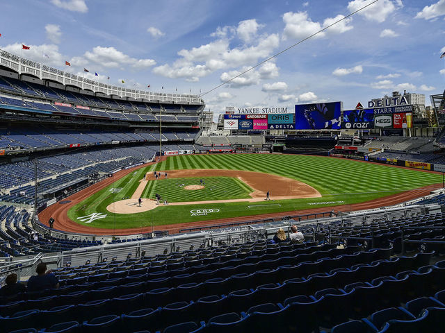 NEW YORK, NEW YORK - MAY 09: A general view of Yankee Stadium prior to the game between the New York Yankees and the Washington Nationals on May 09, 2021 in in the Bronx borough of New York City.
