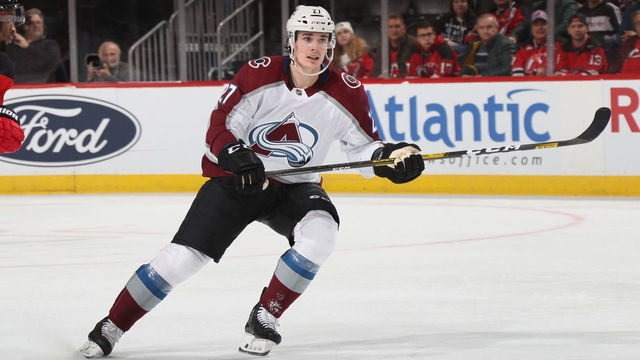 NEWARK, NEW JERSEY - JANUARY 04: Ryan Graves #27 of the Colorado Avalanche skates against the New Jersey Devils at the Prudential Center on January 04, 2020 in Newark, New Jersey.