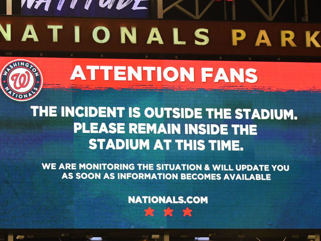 Padres-Nats game suspended after shooting outside Nationals Park