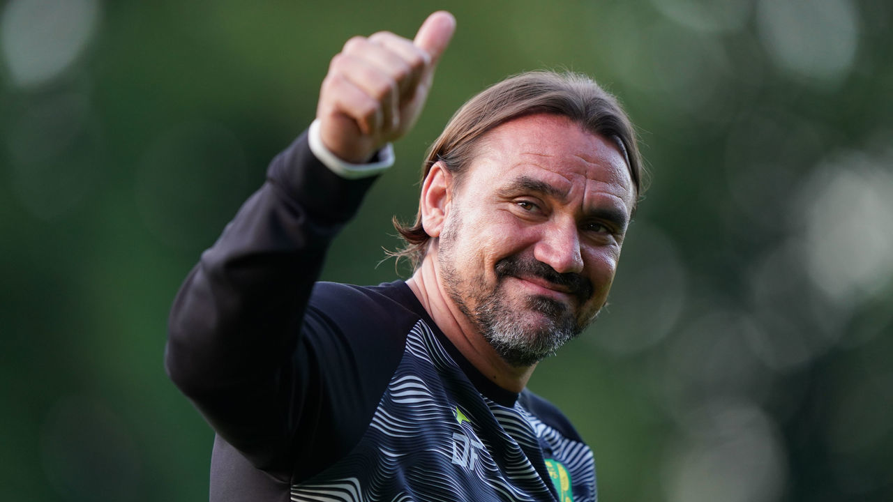 Norwich City manager Daniel Farke after the pre-season match at The Walks Stadium, King's Lynn. Picture date: Friday July 16, 2021.