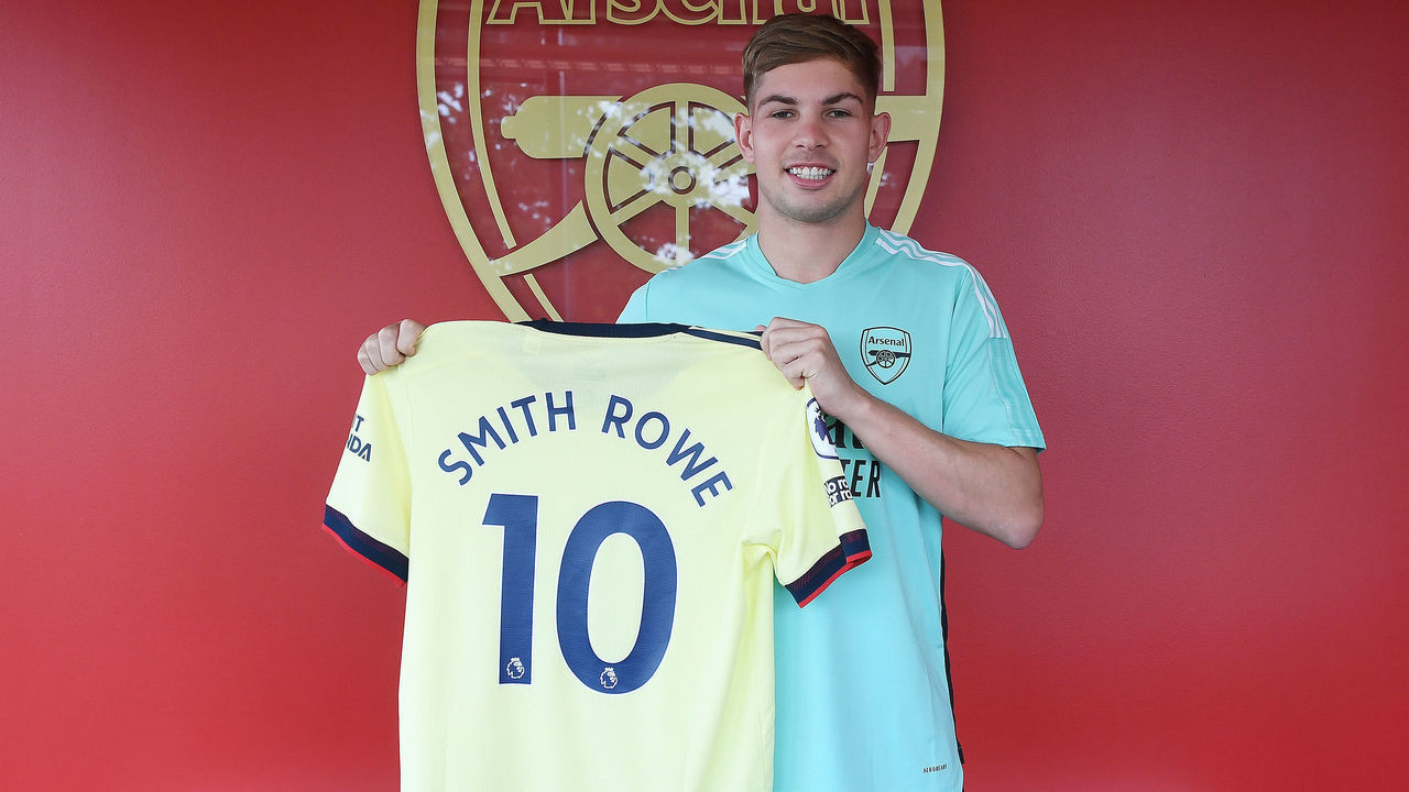 LONDON, ENGLAND - JULY 22: Arsenal's Emile Smith Rowe at Emirates Stadium on July 22, 2021 in London, England.