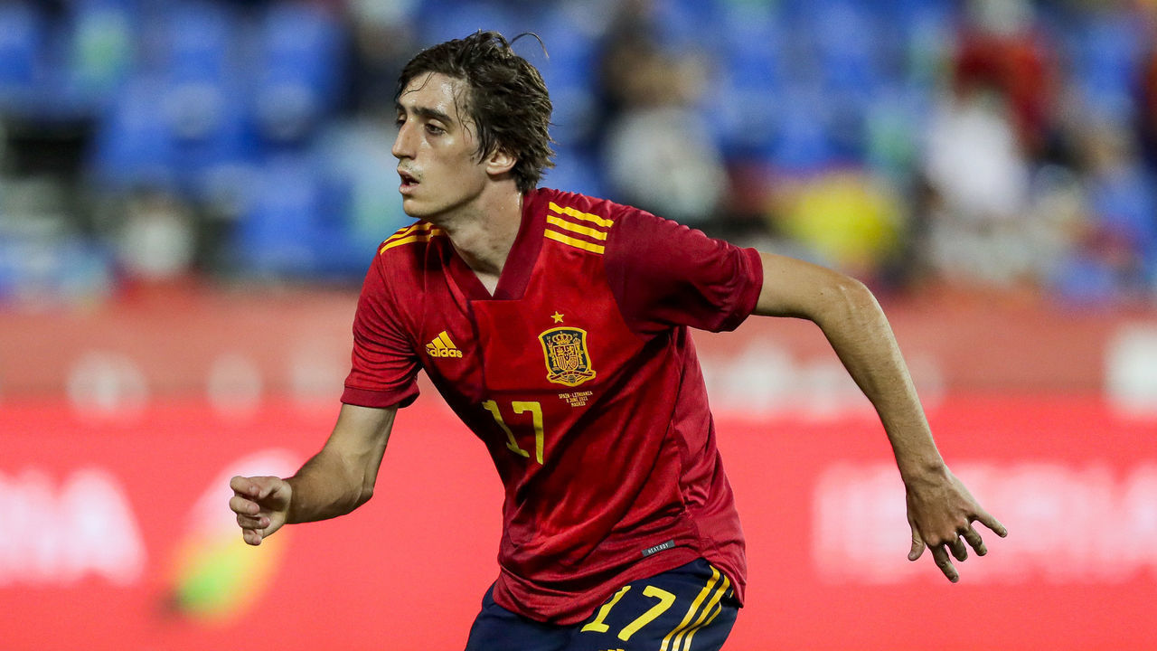 LEGANES, SPAIN - JUNE 8: Bryan Gil of Spain during the International Friendly match between Spain v Lithuania at the Municipal Stadium of Butarque on June 8, 2021 in Leganes Spain