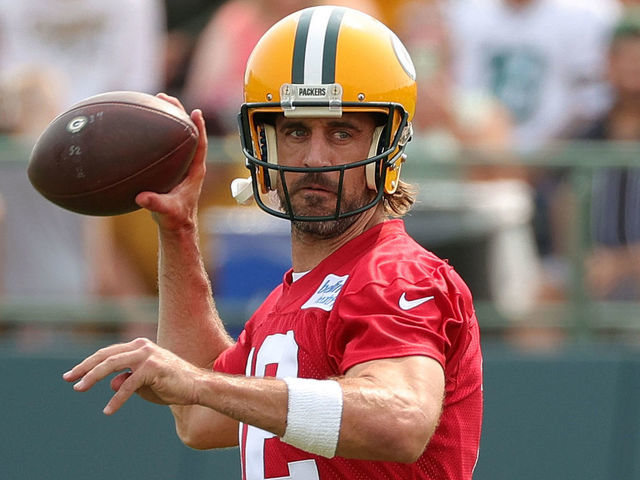 Photos: Green Bay Packers' Aaron Rodgers at 2021 training camp