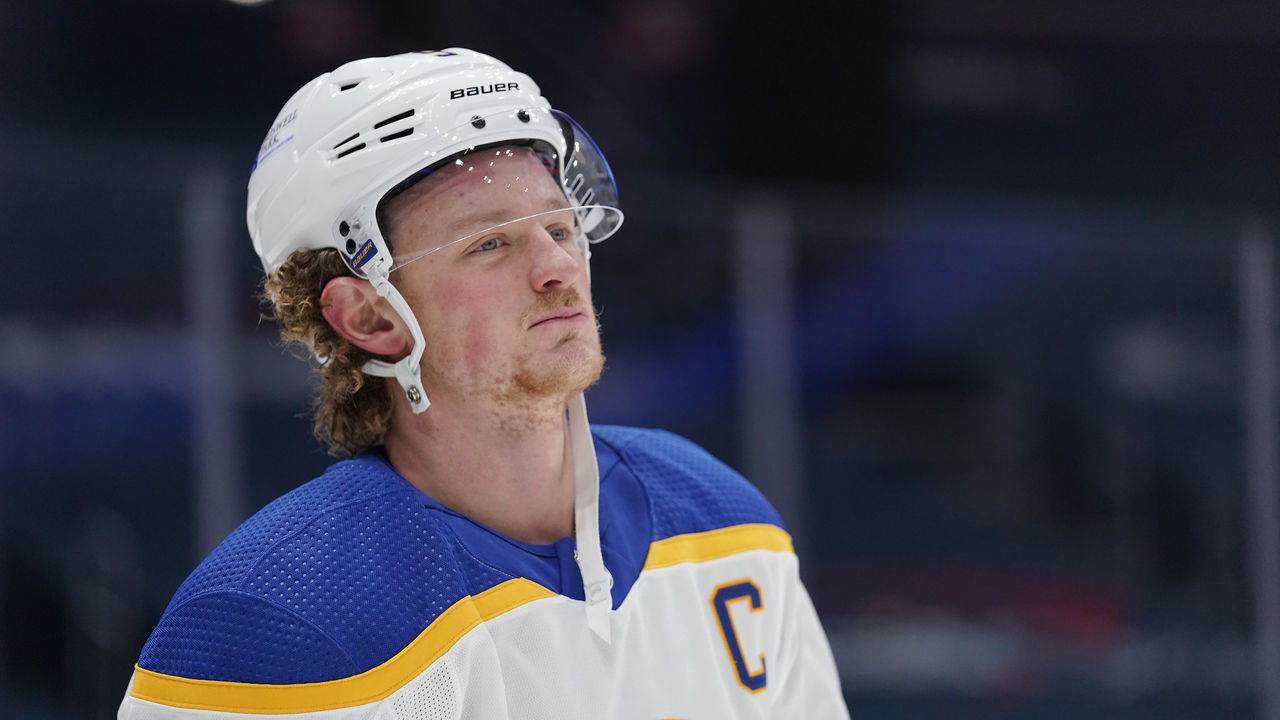 WASHINGTON, DC - JANUARY 24: Jack Eichel #9 of the Buffalo Sabres skates before a game against the Washington Capitals at Capital One Arena on January 24, 2021 in Washington, DC.