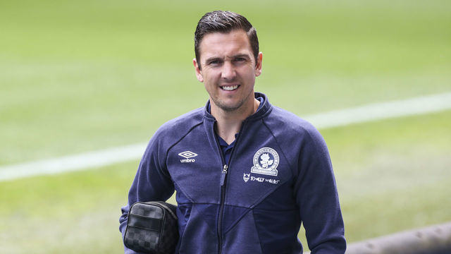 BLACKBURN, ENGLAND - JULY 11: Stewart Downing of Blackburn Rovers arrives prior to the the Sky Bet Championship match between Blackburn Rovers and West Bromwich Albion at Ewood Park on July 11, 2020 in Blackburn, England.