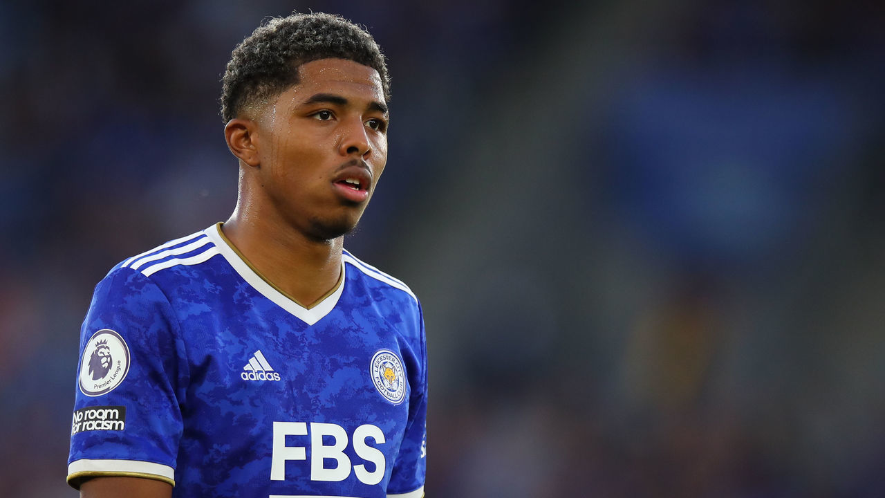 LEICESTER, ENGLAND - AUGUST 04: Wesley Fofana of Leicester City during the Pre Season Friendly fixture between Leicester City and Villarreal at The King Power Stadium on August 4, 2021 in Leicester, England.