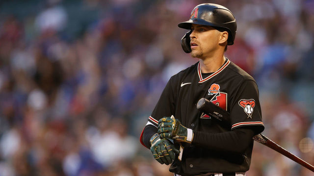 PHOENIX, ARIZONA - MAY 31: Josh Reddick #22 of the Arizona Diamondbacks bats against the New York Mets during the MLB game at Chase Field on May 31, 2021 in Phoenix, Arizona.