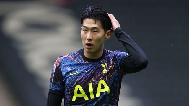 MILTON KEYNES, ENGLAND - JULY 28: Heung-Min Son of Tottenham Hotspur during the Pre-Season Friendly match between Milton Keynes Dons and Tottenham Hotspur at Stadium MK on July 28, 2021 in Milton Keynes, England.
