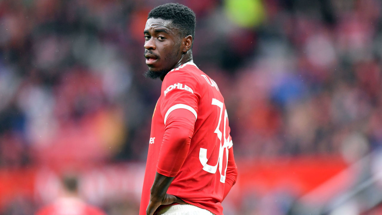 Manchester United's Axel Tuanzebe during the pre-season friendly match at Old Trafford, Manchester. Picture date: Saturday August 7, 2021.