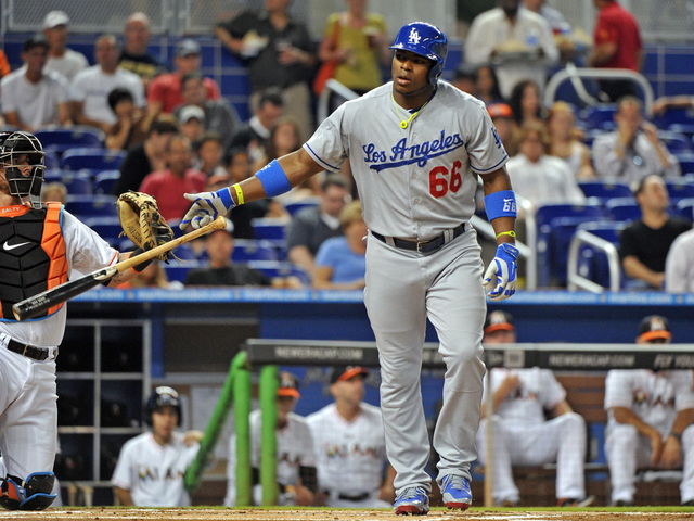 GIF: Yasiel Puig's bat flip was bigger than his 3-run homer…