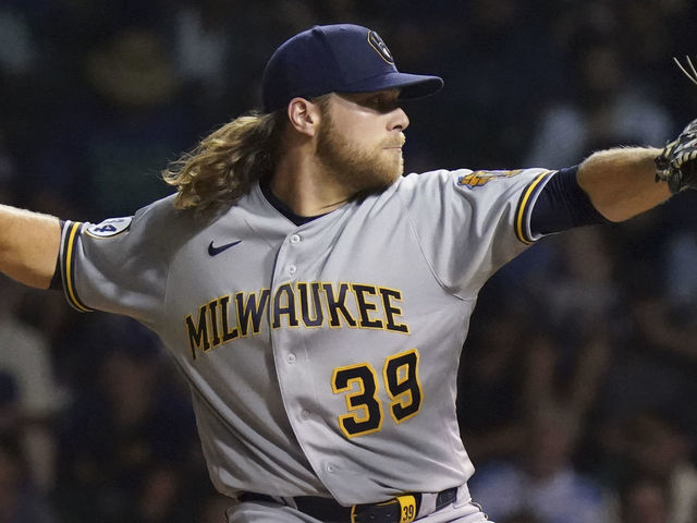 Brewers starter Corbin Burnes strikes out 10 straight vs. Cubs, tying MLB  record 