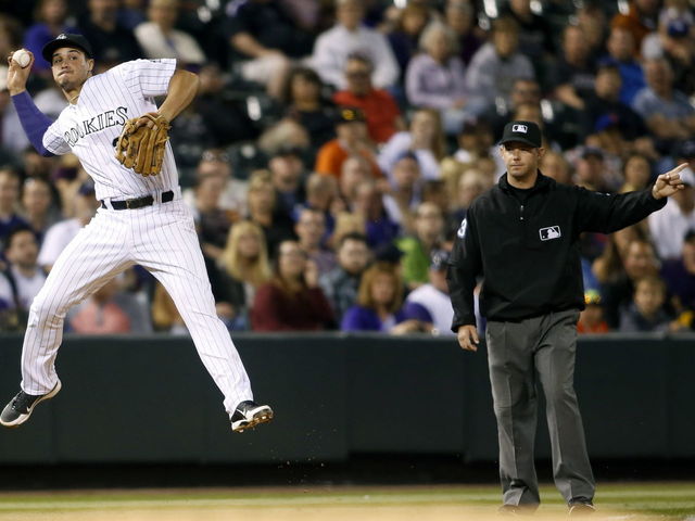 GIF: Nolan Arenado's right arm is a cannon