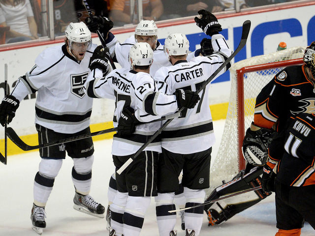 Kings steal Game 1 from Ducks in overtime to take 1-0 series lead