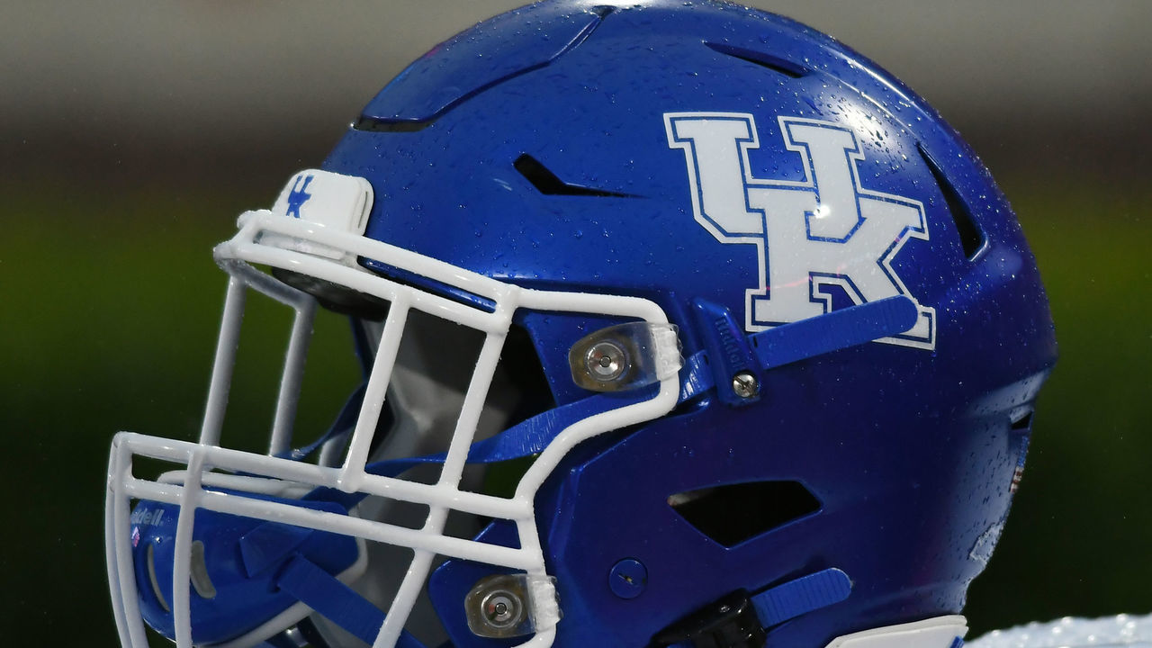 ATHENS, GA - OCTOBER 19: Kentucky Wildcats helmet during the game between the Kentucky Wildcats and the Georgia Bulldogs on October 19, 2019, at Sanford Stadium in Athens, Ga.