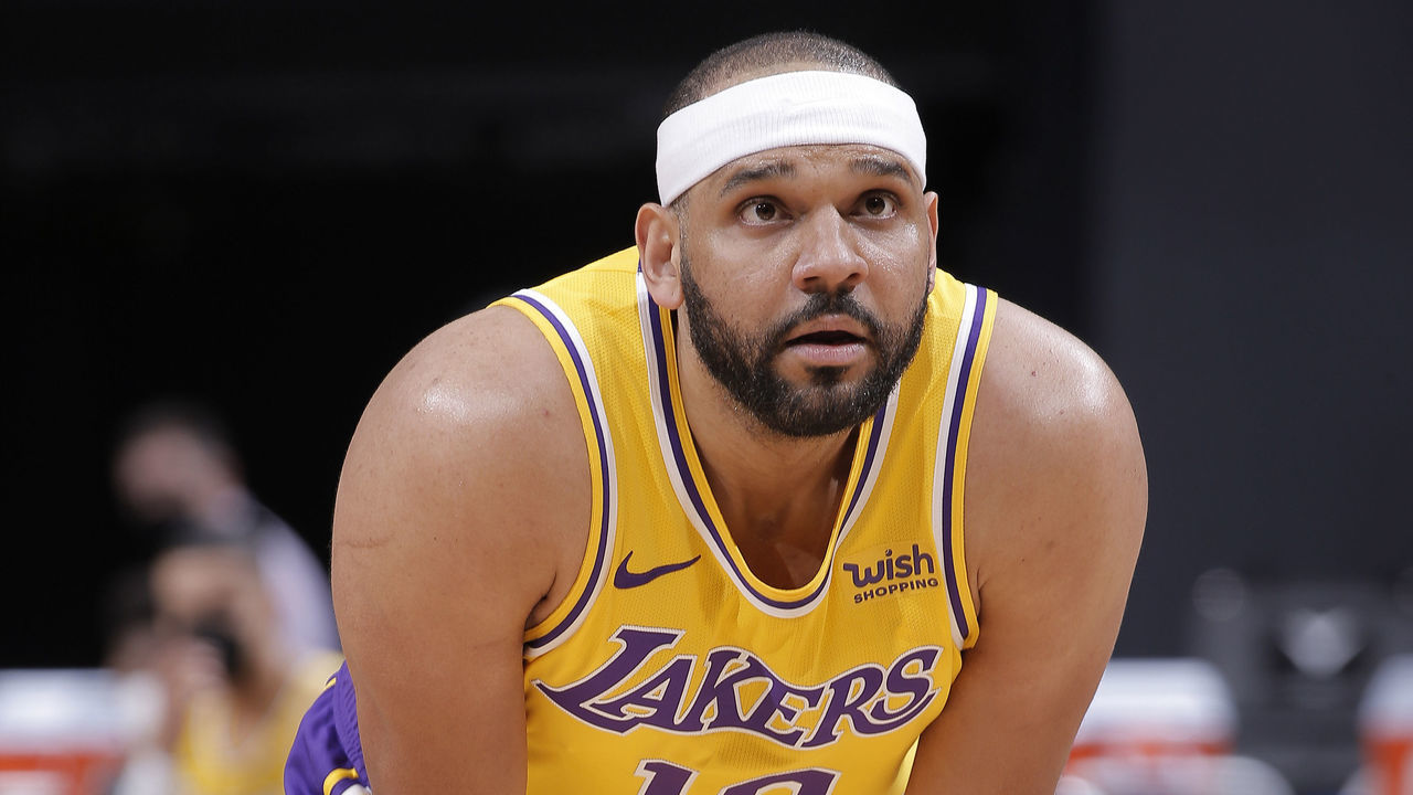 SACRAMENTO, CA - MARCH 3: Jared Dudley #10 of the Los Angeles Lakers looks on during the game against the Sacramento Kings on March 3, 2021 at Golden 1 Center in Sacramento, California. NOTE TO USER: User expressly acknowledges and agrees that, by downloading and or using this photograph, User is consenting to the terms and conditions of the Getty Images Agreement. Mandatory Copyright Notice: Copyright 2021 NBAE