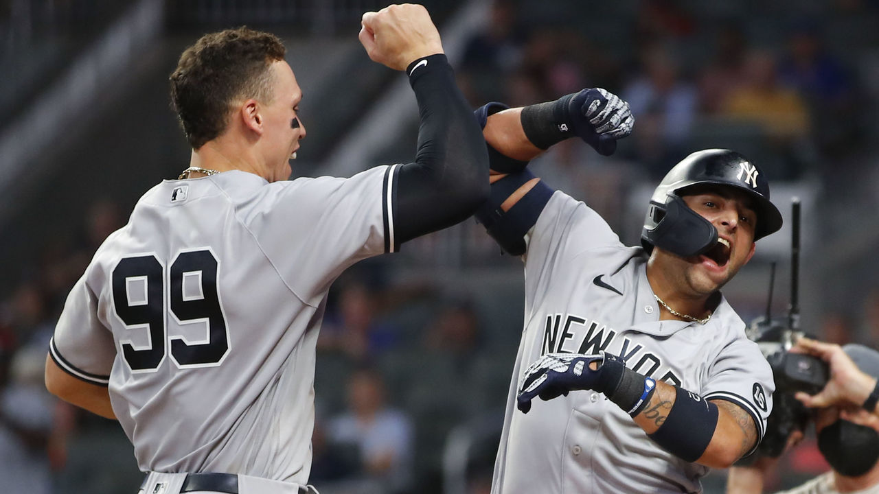 New York Yankees' Andrew Velazquez during the sixth inning of a