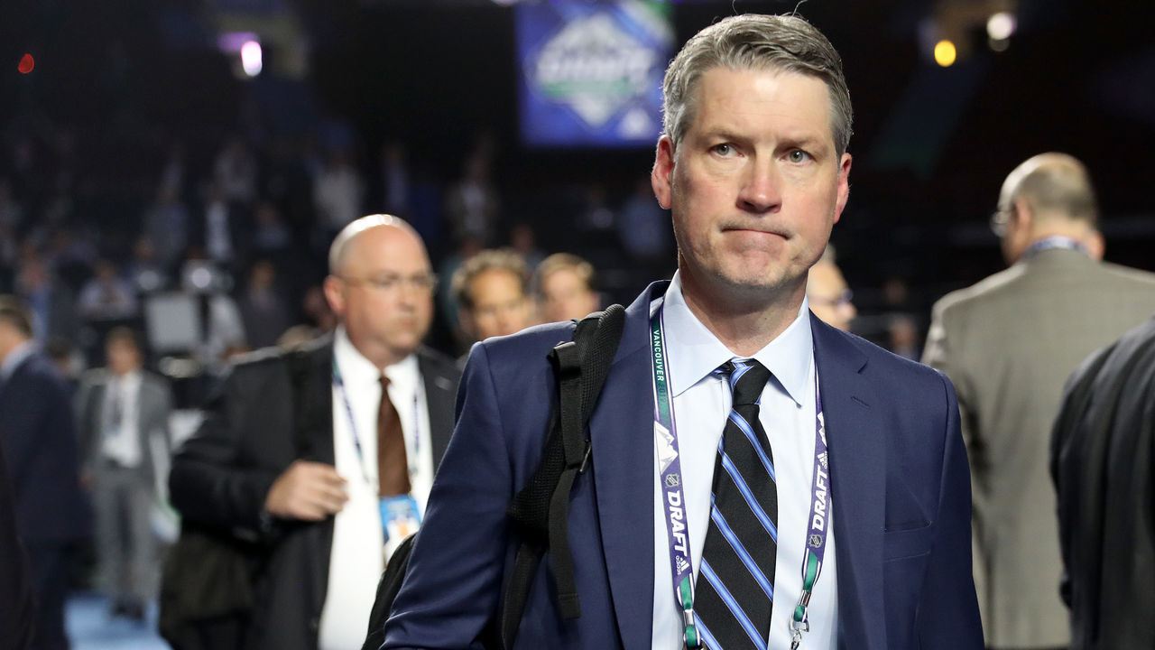 VANCOUVER, BRITISH COLUMBIA - JUNE 21: Chuck Fletcher of the Philadelphia Flyers attends the first round of the 2019 NHL Draft at Rogers Arena on June 21, 2019 in Vancouver, Canada.