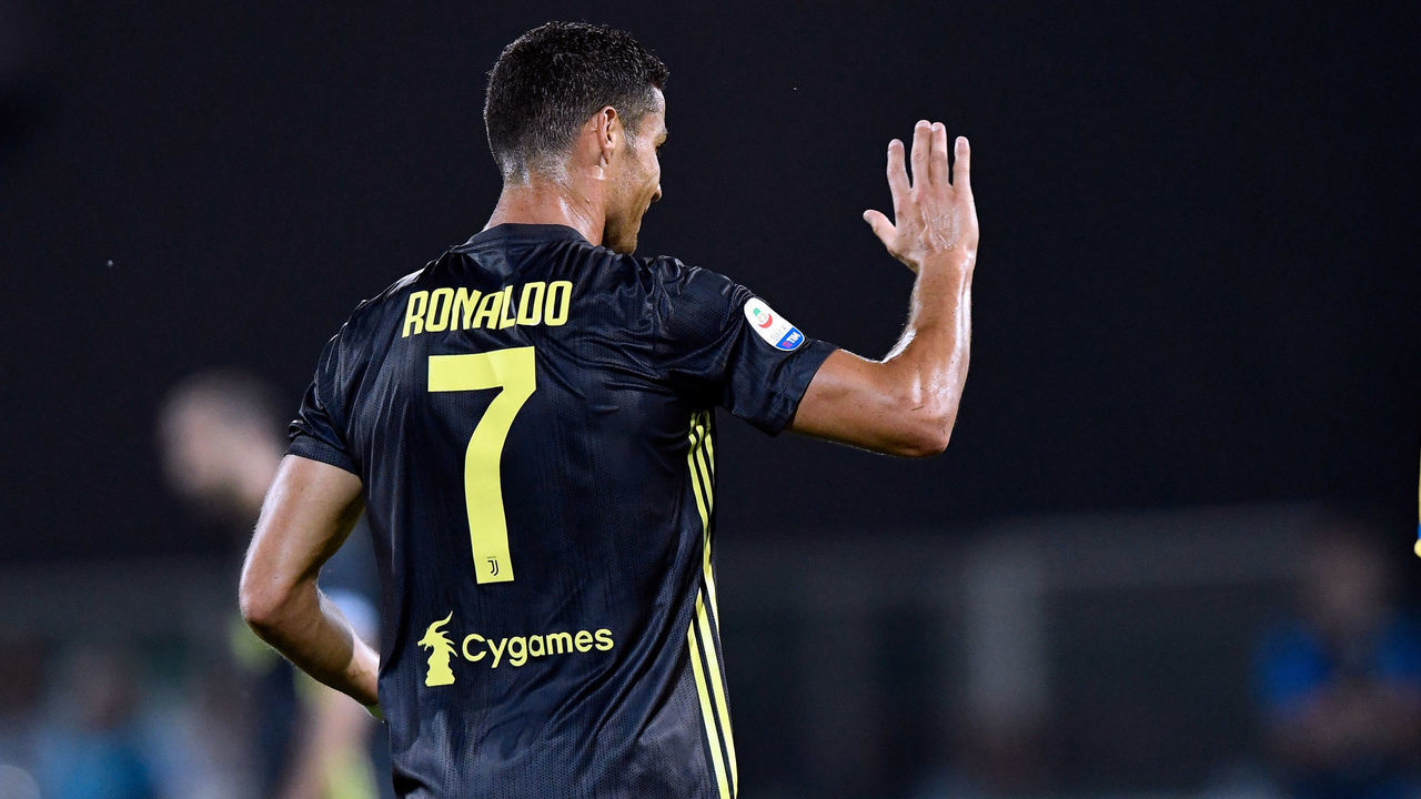 Manchester United have confirmed that Cristiano Ronaldo they have reached an agreement to re-sign Portugal's forward Cristiano Ronaldo from Juventus, in Manchester, England, on August 27, 2021. - FILE PHOTO: Cristiano Ronaldo of Juventus during the Serie A match between Frosinone and Juventus at Stadio Matusa, Frosinone, Italy on 23 September 2018.