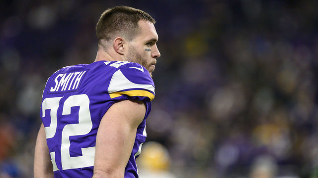 MINNEAPOLIS, MN - DECEMBER 23: Harrison Smith #22 of the Minnesota Vikings on the field before the game against the Green Bay Packers at U.S. Bank Stadium on December 23, 2019 in Minneapolis, Minnesota.