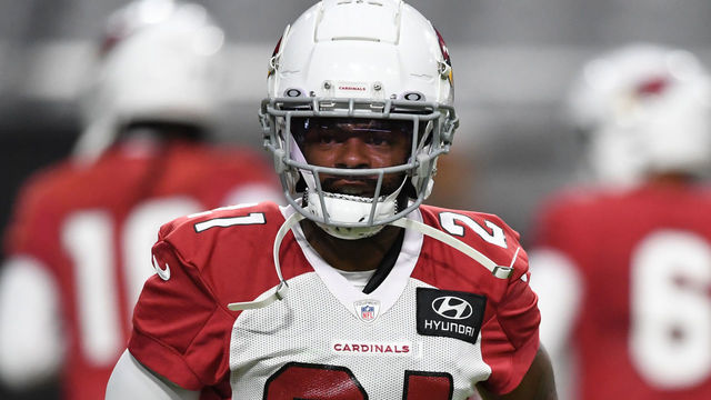 GLENDALE, ARIZONA - JULY 30: Malcolm Butler #21 of the Arizona Cardinals participates in drills during training camp at State Farm Stadium on July 30, 2021 in Glendale, Arizona.
