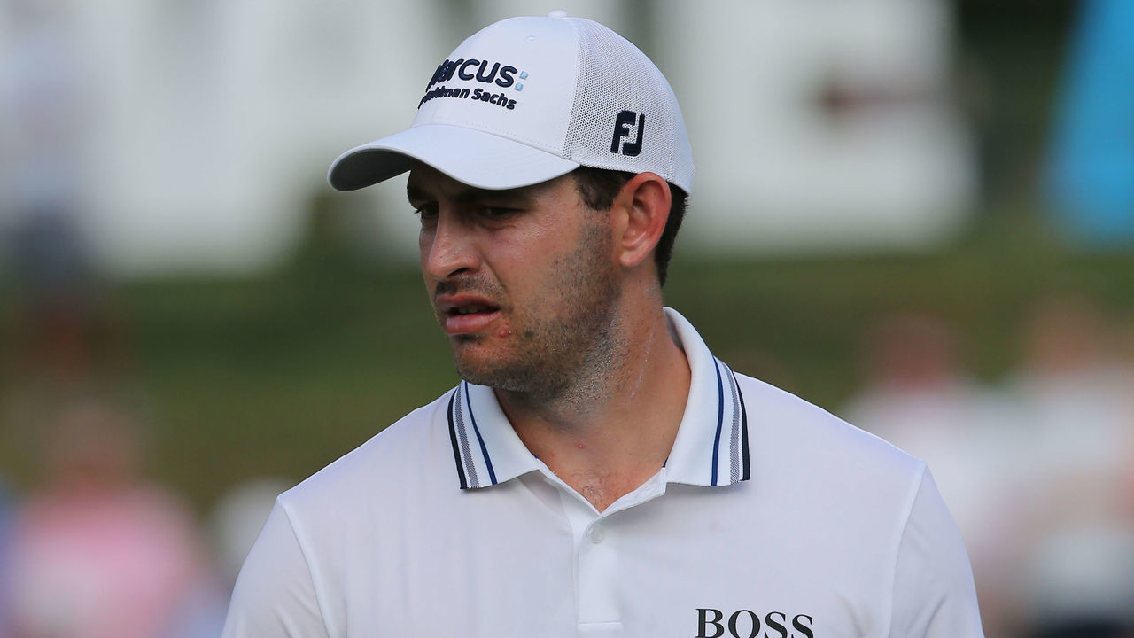 OWINGS MILLS, MD - AUGUST 29: Patrick Cantlay (USA) looks on from the 16th green during the final round of the BMW Championship on August 29, 2021, at Caves Valley Golf Club in Owings Mills, MD.