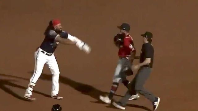 Watch: Triple-A player starts brawl during home-run trot with helmet toss