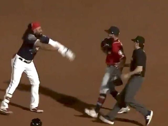 Watch: Triple-A player starts brawl during home-run trot with helmet toss