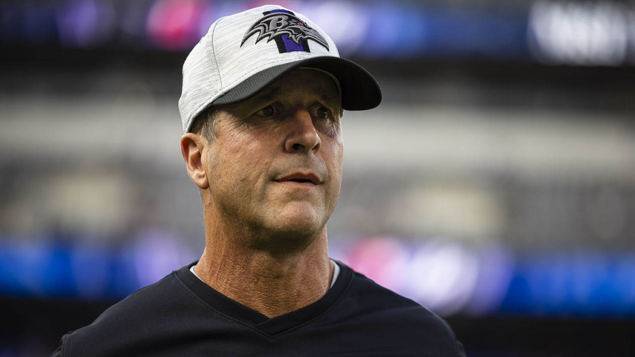 John Harbaugh reacts to Ravens' disappointing loss to Giants