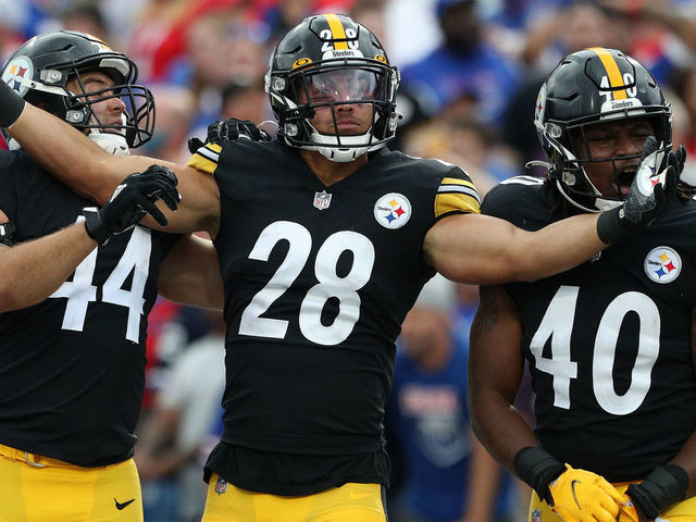 Miles Killebrew of the Pittsburgh Steelers after game against the