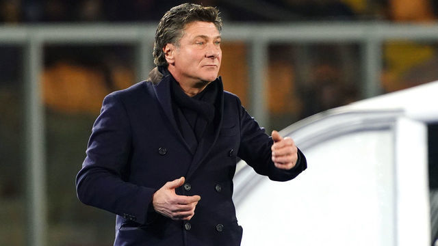 Lecce, Italy - February 2, 2020 Walter Mazzarri head coach of Torino Fc during the Serie A match between Us Lecce and Torino Fc on february 2, 2020 stadium "Via del Mare" in Lecce, Italy