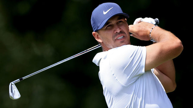 ATLANTA, GEORGIA - SEPTEMBER 03: Brooks Koepka plays his shot from the second tee during the second round of the TOUR Championship at East Lake Golf Club on September 03, 2021 in Atlanta, Georgia.