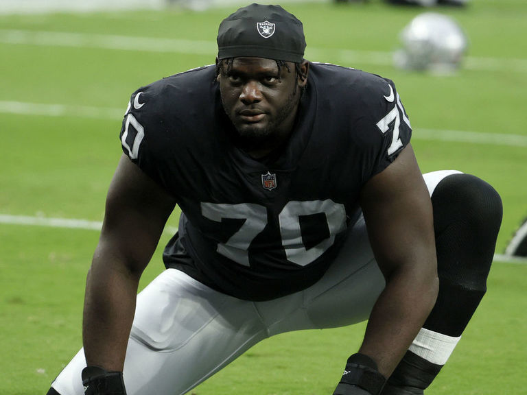 Raiders encouraged by early camp performance of rookie Alex Leatherwood -  Las Vegas Sun News