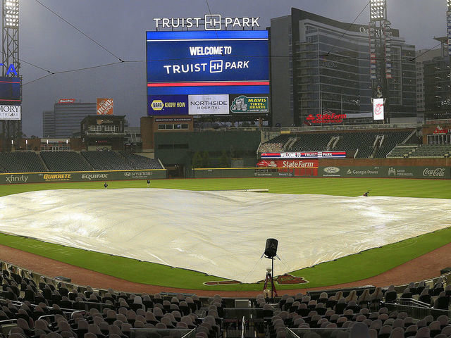 Braves at Cubs postponed because of rain