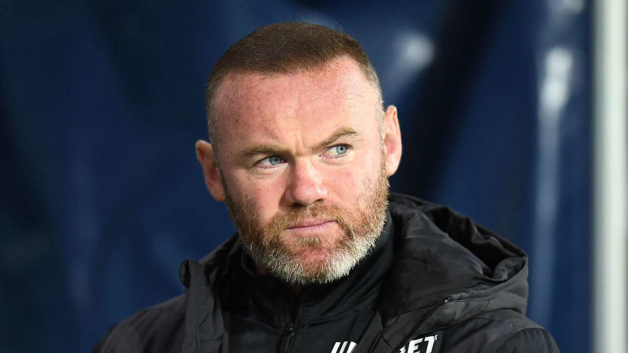 WEST BROMWICH, ENGLAND - SEPTEMBER 14: Derby County Manager Wayne Rooney during the Sky Bet Championship match between West Bromwich Albion and Derby County at The Hawthorns on September 14, 2021 in West Bromwich, England.