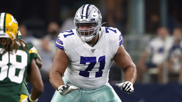 ARLINGTON, TEXAS - OCTOBER 06: La'el Collins #71 of the Dallas Cowboys at AT&T Stadium on October 06, 2019 in Arlington, Texas.