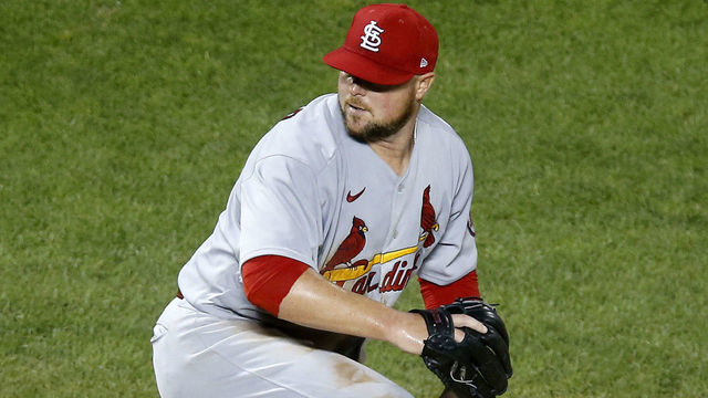 NEW YORK, NEW YORK - SEPTEMBER 15: Jon Lester #31 of the St. Louis Cardinals in action against the New York Mets at Citi Field on September 15, 2021 in New York City. The Cardinals defeated the Mets 11-4.