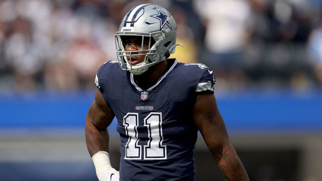 INGLEWOOD, CALIFORNIA - SEPTEMBER 19: Micah Parsons #11 of the Dallas Cowboys on defense during a 20-17 win over the Los Angeles Chargers at SoFi Stadium on September 19, 2021 in Inglewood, California.