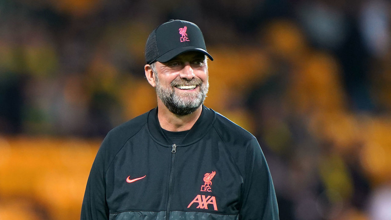 Liverpool manager Jurgen Klopp before the Carabao Cup third round match at Carrow Road, Norwich. Picture date: Tuesday September 21, 2021.