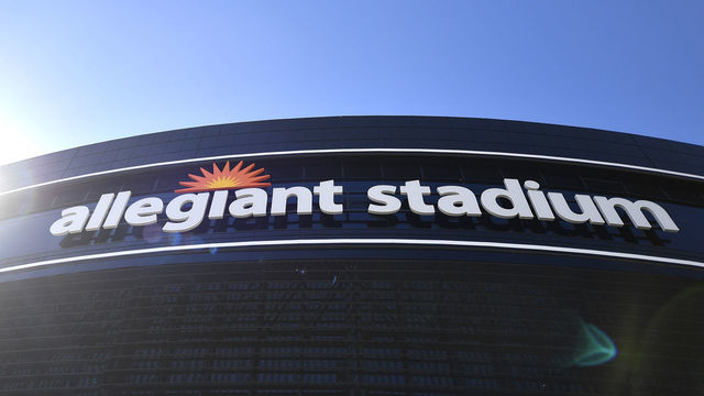 LAS VEGAS, NEVADA - SEPTEMBER 13: A general view outside Allegiant Stadium before a game between the Baltimore Ravens and the Las Vegas Raiders on September 13, 2021 in Las Vegas, Nevada.