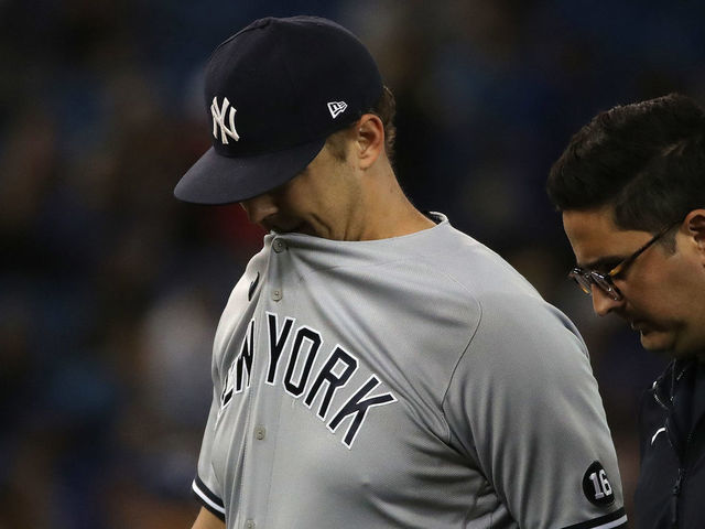 New York Yankees starting pitcher Jameson Taillon (50) in action