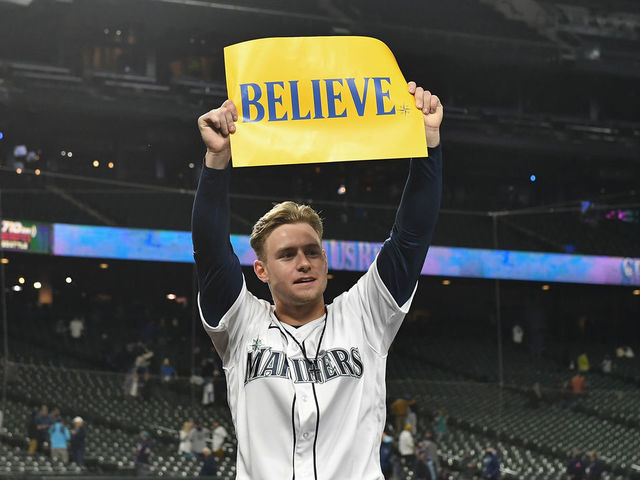 Mariners rookie Jarred Kelenic homers in second career game 