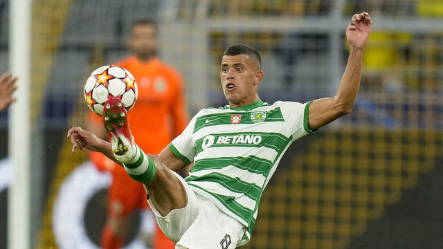 DORTMUND, GERMANY - SEPTEMBER 28: (BILD OUT) Matheus Nunes of Sporting CP controls the ball during the UEFA Champions League group C match between Borussia Dortmund and Sporting CP at Signal Iduna Park on September 28, 2021 in Dortmund, Germany.