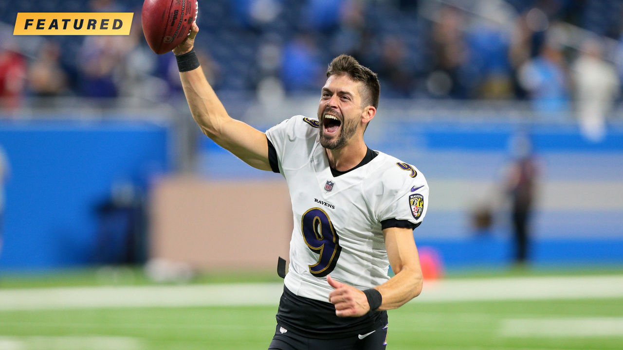 Justin Tucker Baltimore Ravens Unsigned Game Clinching NFL Record 66-Yard Field Goal Photograph