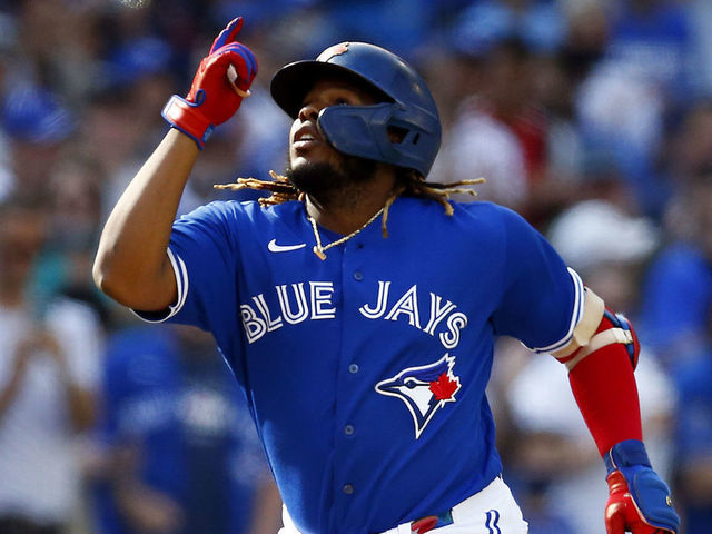 MLB Stats on X: At just 22 years old, Vlad Guerrero Jr. put on an  offensive clinic to earn the AL Hank Aaron Award.   / X