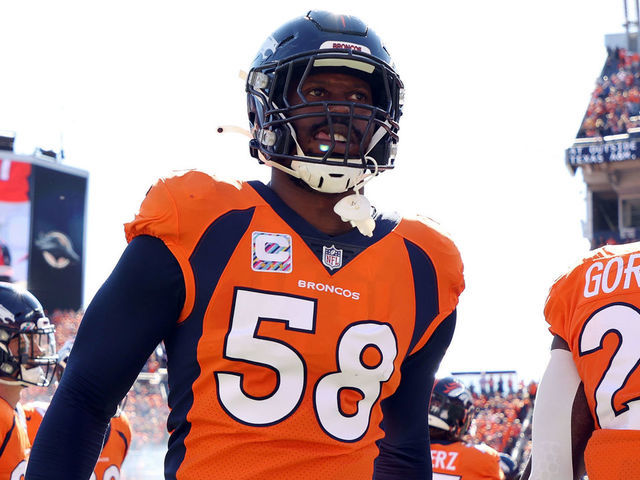 Broncos Von Miller Orange Jersey