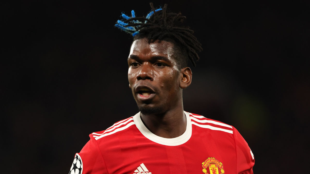 MANCHESTER, ENGLAND - OCTOBER 20: Paul Pogba of Manchester United during the UEFA Champions League group F match between Manchester United and Atalanta at Old Trafford on October 20, 2021 in Manchester, United Kingdom.