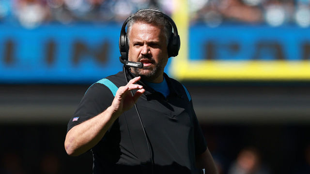 CHARLOTTE, NORTH CAROLINA - OCTOBER 17: Head coach Matt Rhule of the Carolina Panthers looks on during the second quarter against the Minnesota Vikings at Bank of America Stadium on October 17, 2021 in Charlotte, North Carolina.